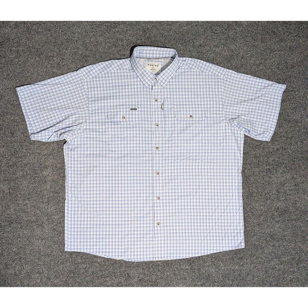 Poncho Shirt Mens XXL Regular Fit Short Sleeve